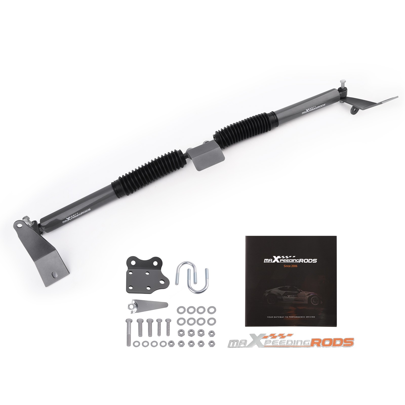 maXpeedingrods Dual Steering Stabilizer Kit for Dodge Ram 2500 3500 2003-2013