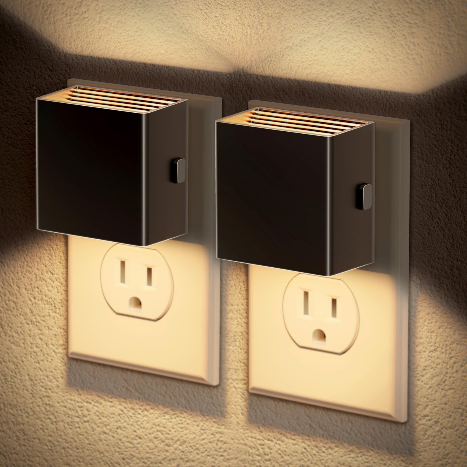 Night Light, Automatic Night Lights Plug into Wall, 2 Pack Modern Night Light...