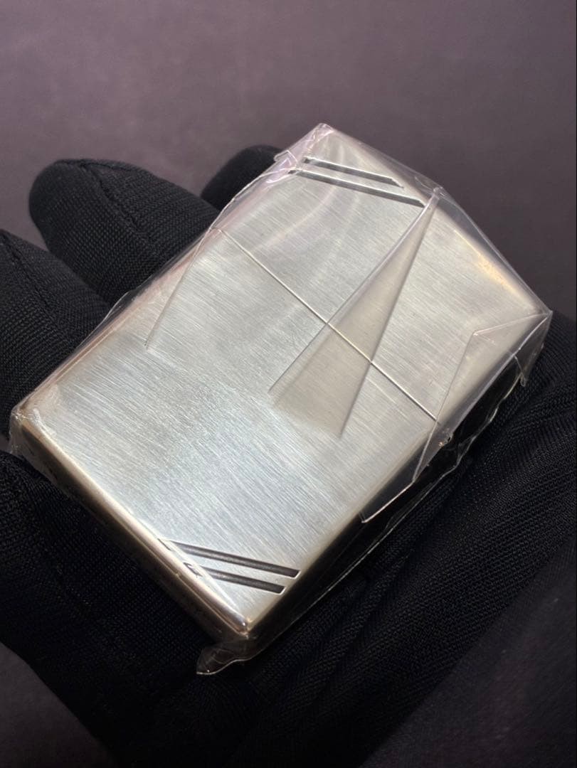 Zippo Windy Silver Corner Cut Front Engraved 2024 Lighter