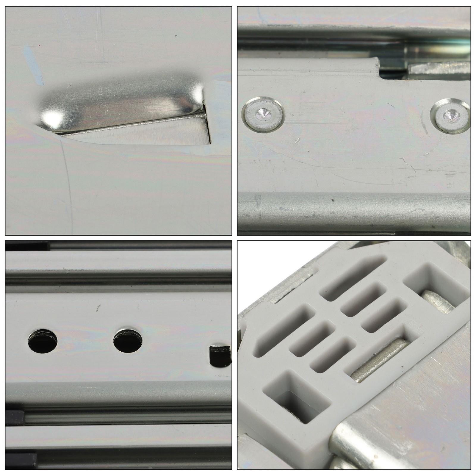 1 Pair Locking Drawer Slides 36 Inch Lock & Full Extension 500 lbs Load Capacity