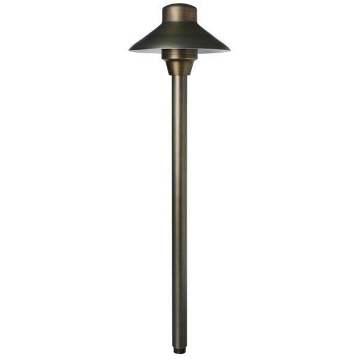 Unique Lancer 6" Path Light 18" Brass Weathered No Lamp