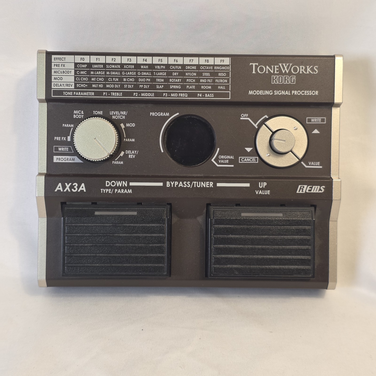 KORG ToneWorks AX3A MODELING SIGNAL PROCESSOR Acoustic Guitar Effect *For Parts*