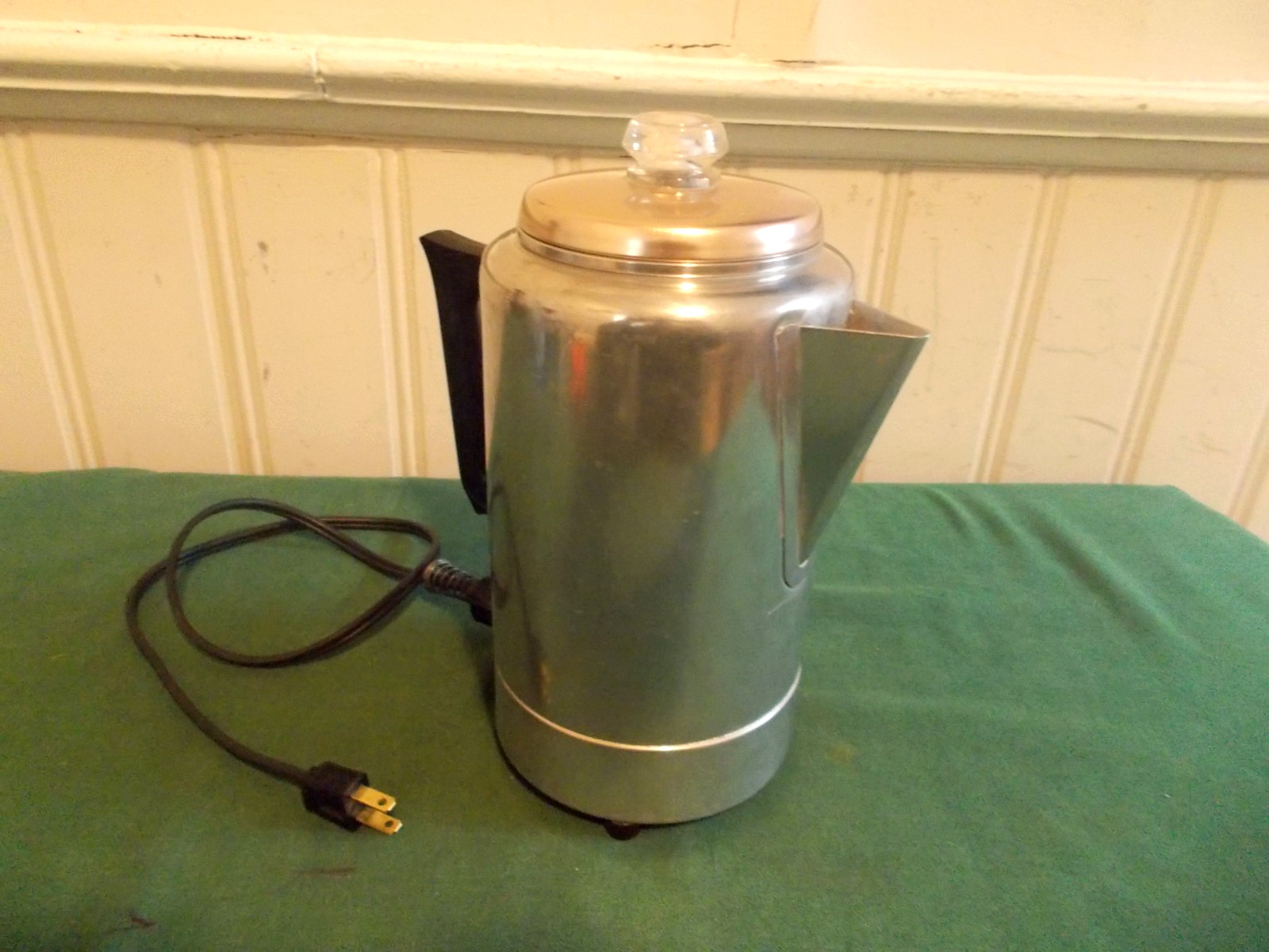 1950S UNDERWRITERS LABORATORIES ELECTRIC COFFEE PECOLATOR COPPER LID WORKS
