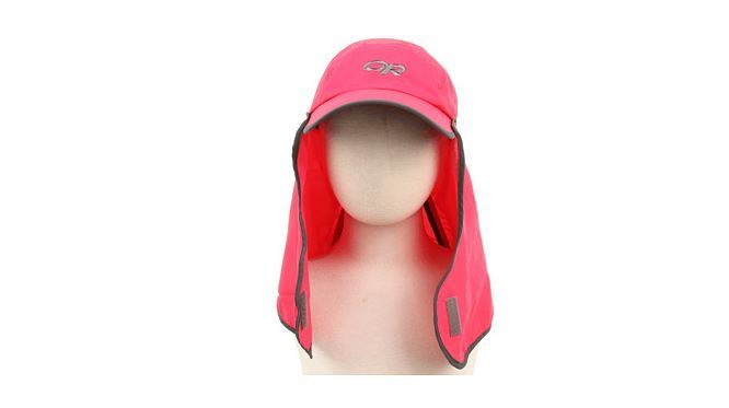 New Outdoor Research Sun Runner Cap Azalea /Dark Grey, XSmall (0-1 years)