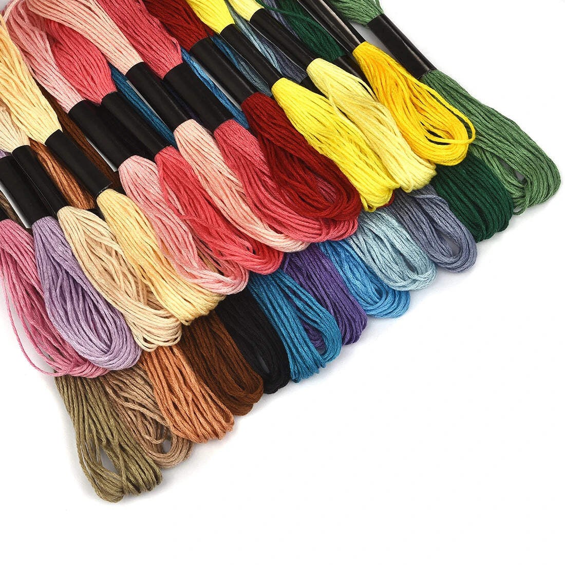 24-100 Colors Cross Stitch Thread Embroidery Floss For Beginners DIY Craft Brace