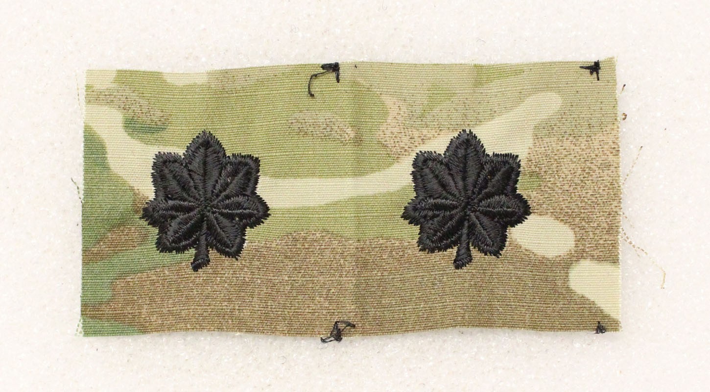 Cloth Military Rank 046: Army Lt. Colonel, pair - on OCP cloth