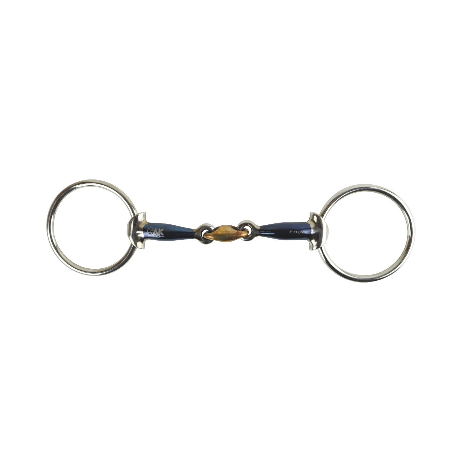 AK Loose Ring Double Jointed Lozenge with Tapper head Horse Riding Bit