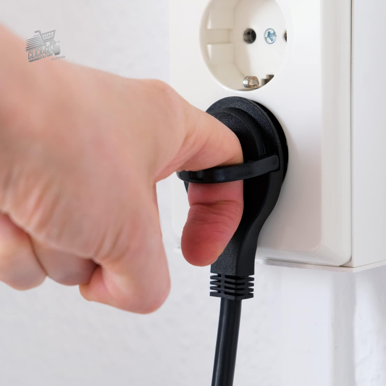 3 Outlet Compartments With Flat Connector Electrical Cable for Inter
