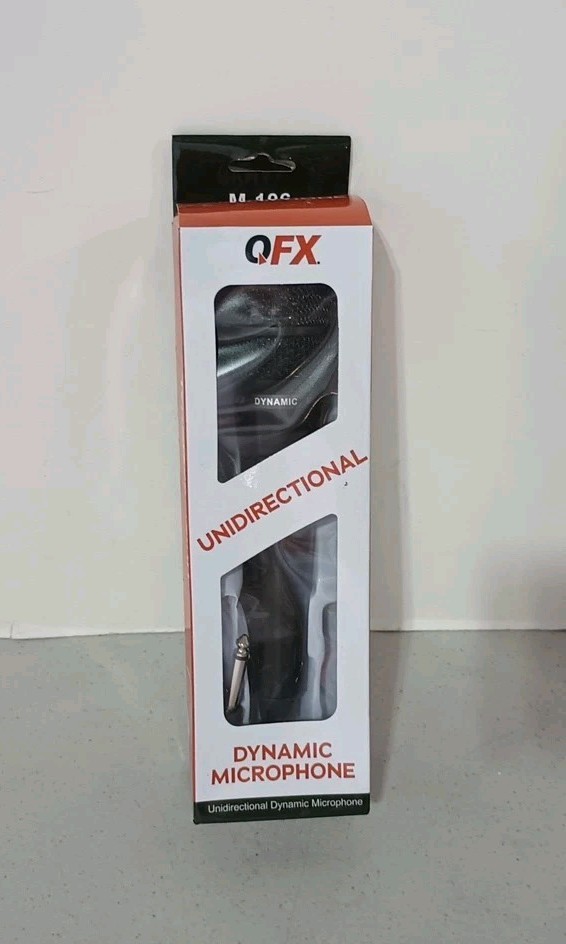 Lot Of 25 NEW QFX M-106 Unidirectional Dynamic Microphone w/ 10' Cable BLACK