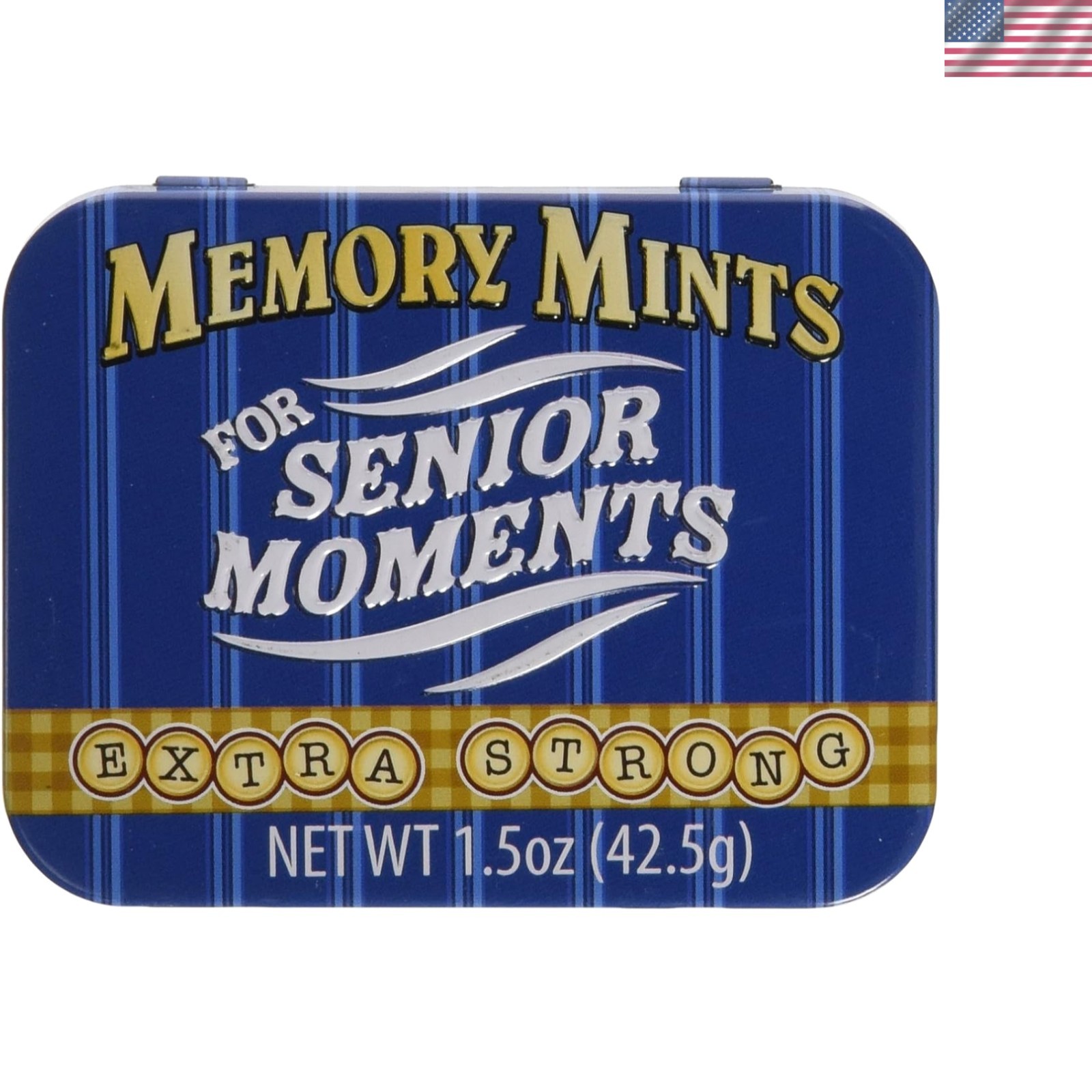 Gag Gift – Memory Mints for Senior Moments, Mint Flavor in Portable Tin (1.5 Oz)