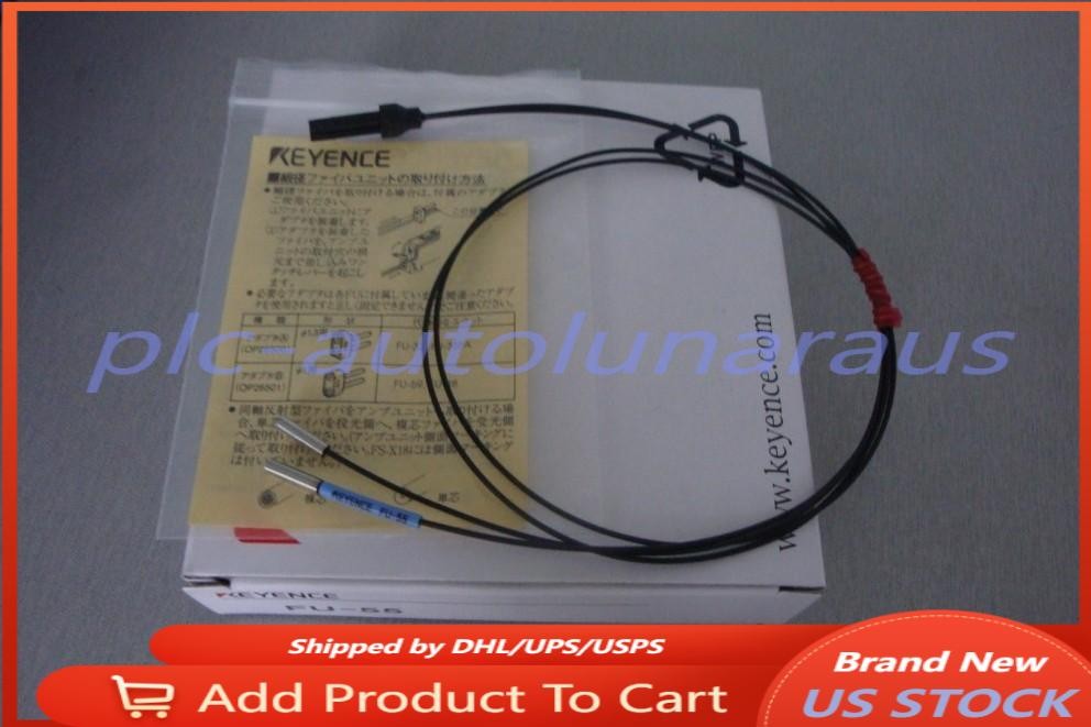 Keyence FU-55 Fiber Optic Sensor FU55 Cable New In Box Free Shipping