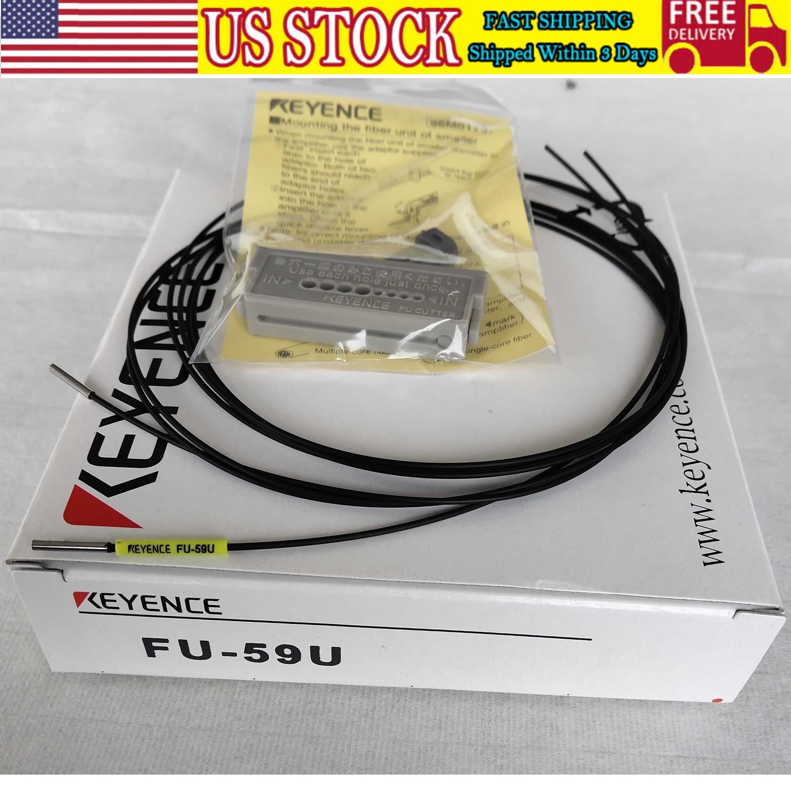 1PC Keyence FU-59U Fiber Optic Sensor FU-59U New In Box US Free TAX