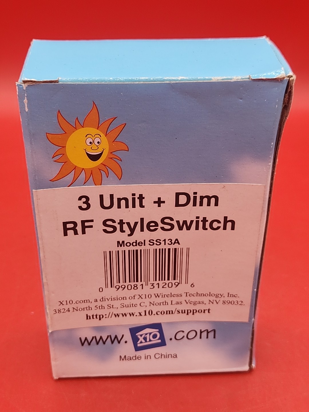 New In Box - X10 Model SS13A 3 Unit + Dim RF StyleSwitch