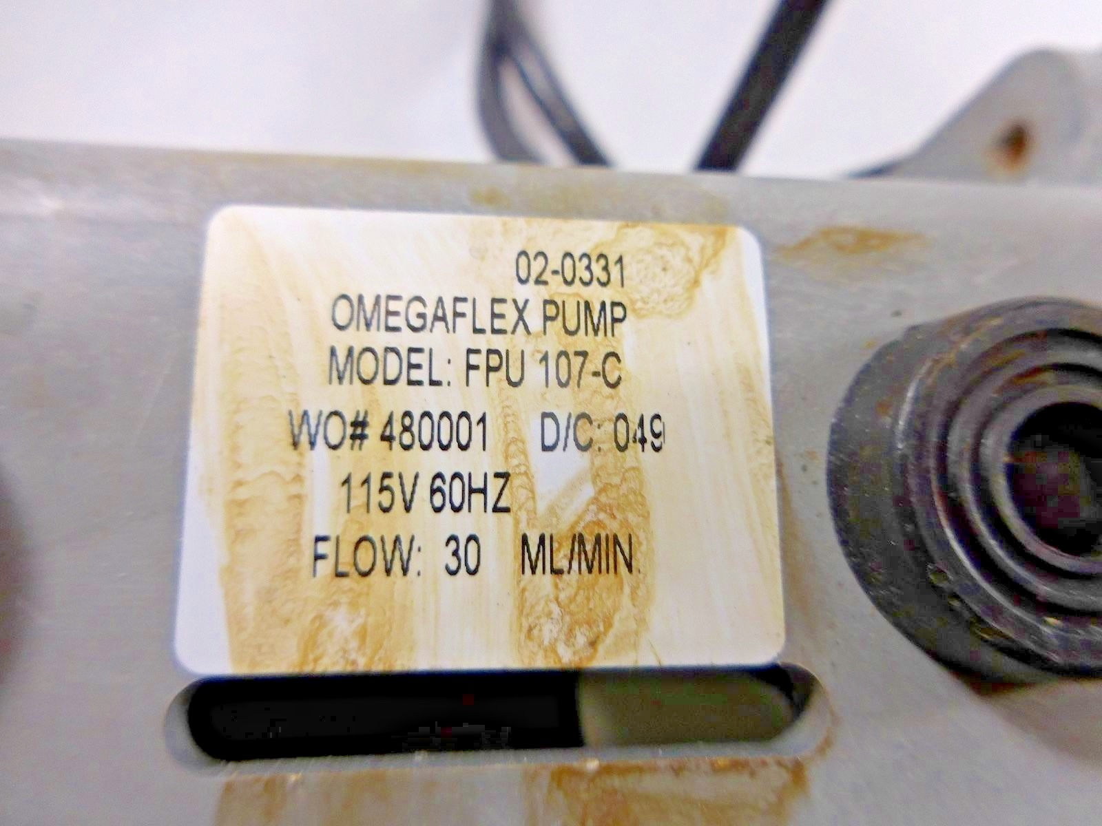 Omegaflex Pump Model FPU 107C