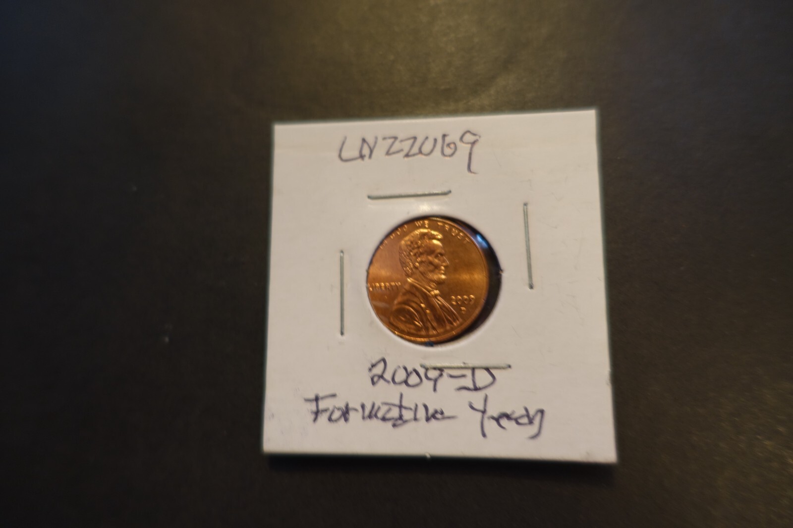 2009-D 1 cent Lincoln Formative Years Penny