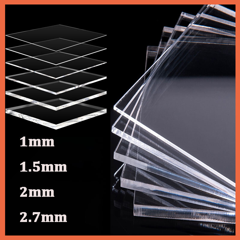 Clear Plastic Panel Sheet  Guard Screen Thick 1/1.5/2/2.7mm CUT TO SIZE Panels