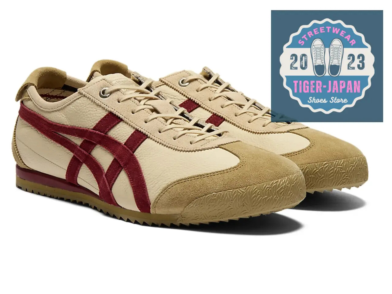 Onitsuka Tiger MEXICO 66 SD 1183C015 202 BEIGE/BEET JUICE Unisex Shoes