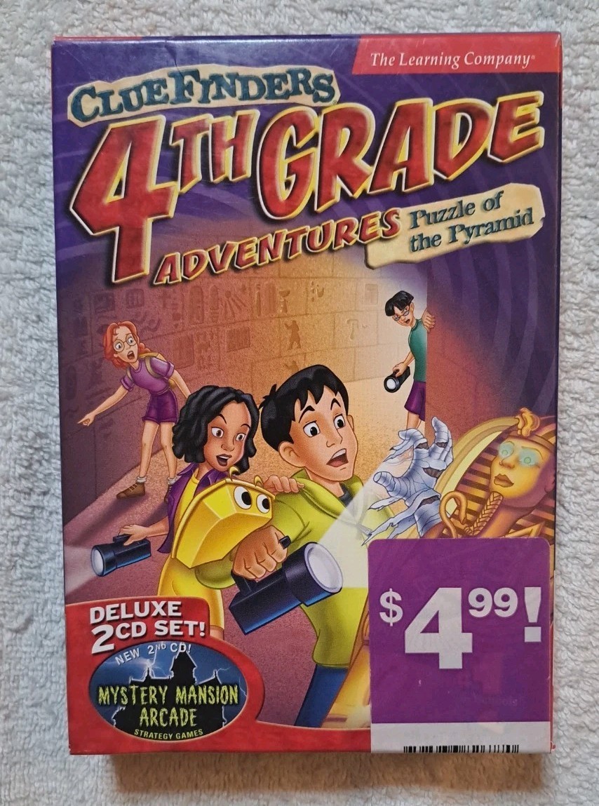 Clue Finders 4th Grade Adventures Puzzle Of The Pyramid Boxed New