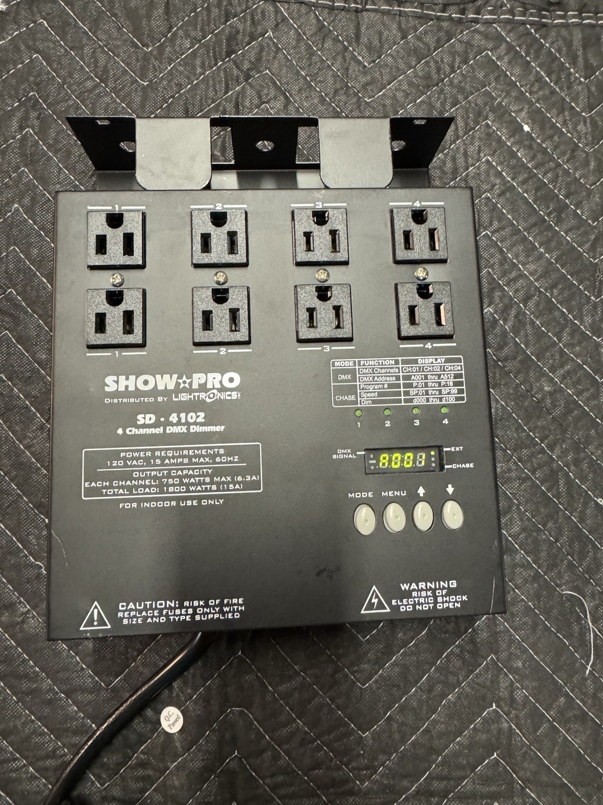 Lightronics SD4102 4  Channel Portable Dimmer