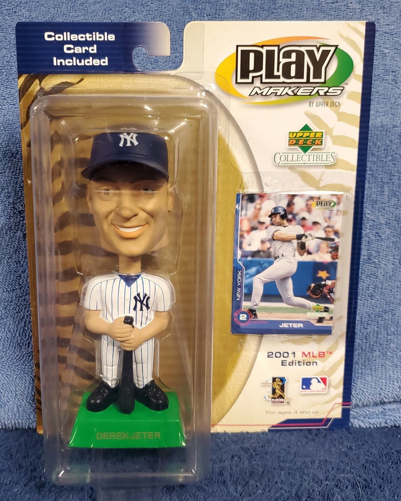 Upper Deck Playmakers Bobbin' Bobber Bobblehead - Derek Jeter New York Yankees