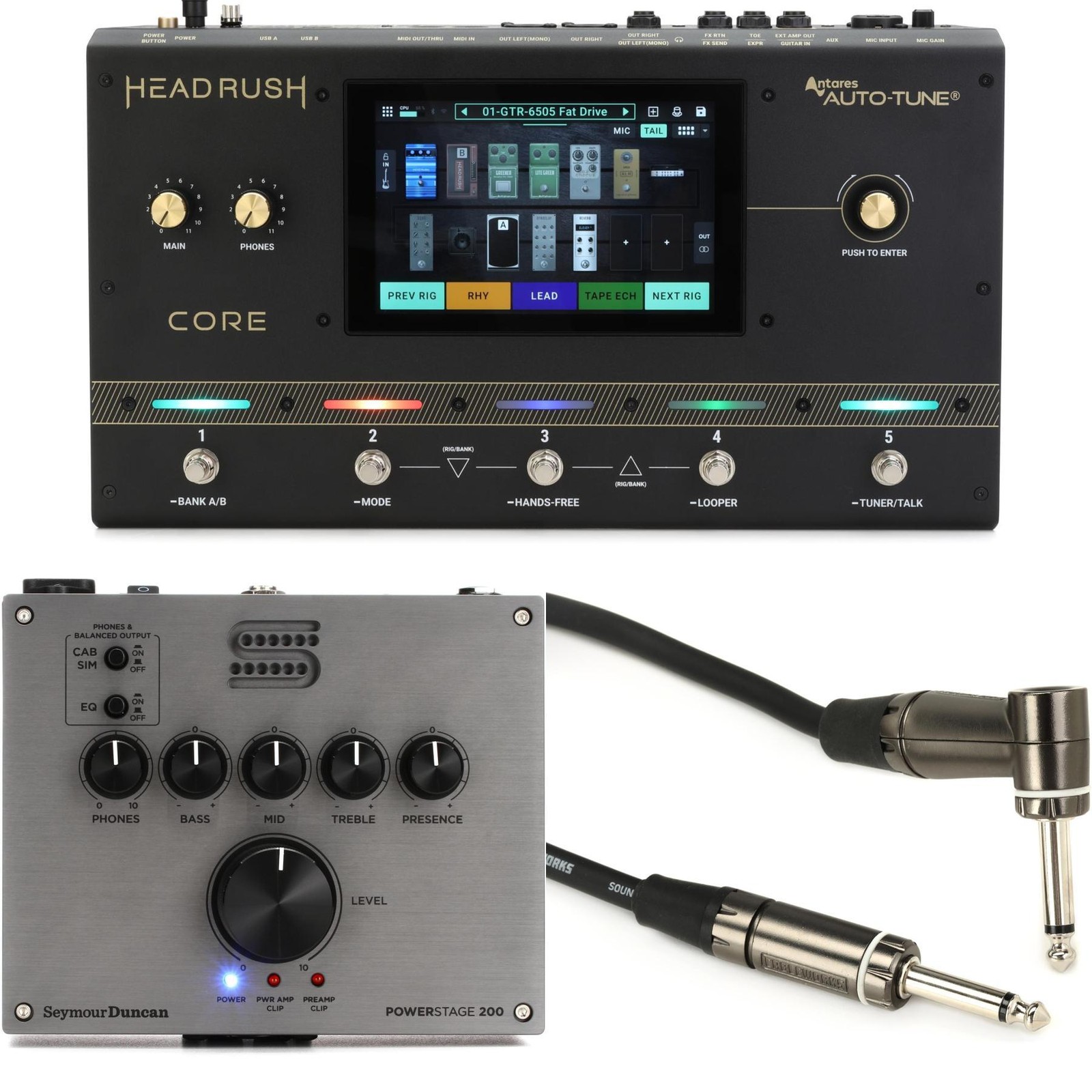 Headrush Core Guitar Multi-effect/Amp Modeler/Vocal Processor Unit and Seymour