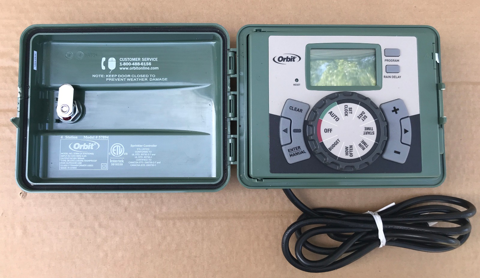 ORBIT® 57894 4 ZONE IRRIGATION CONTROLLER - PLEASE READ!