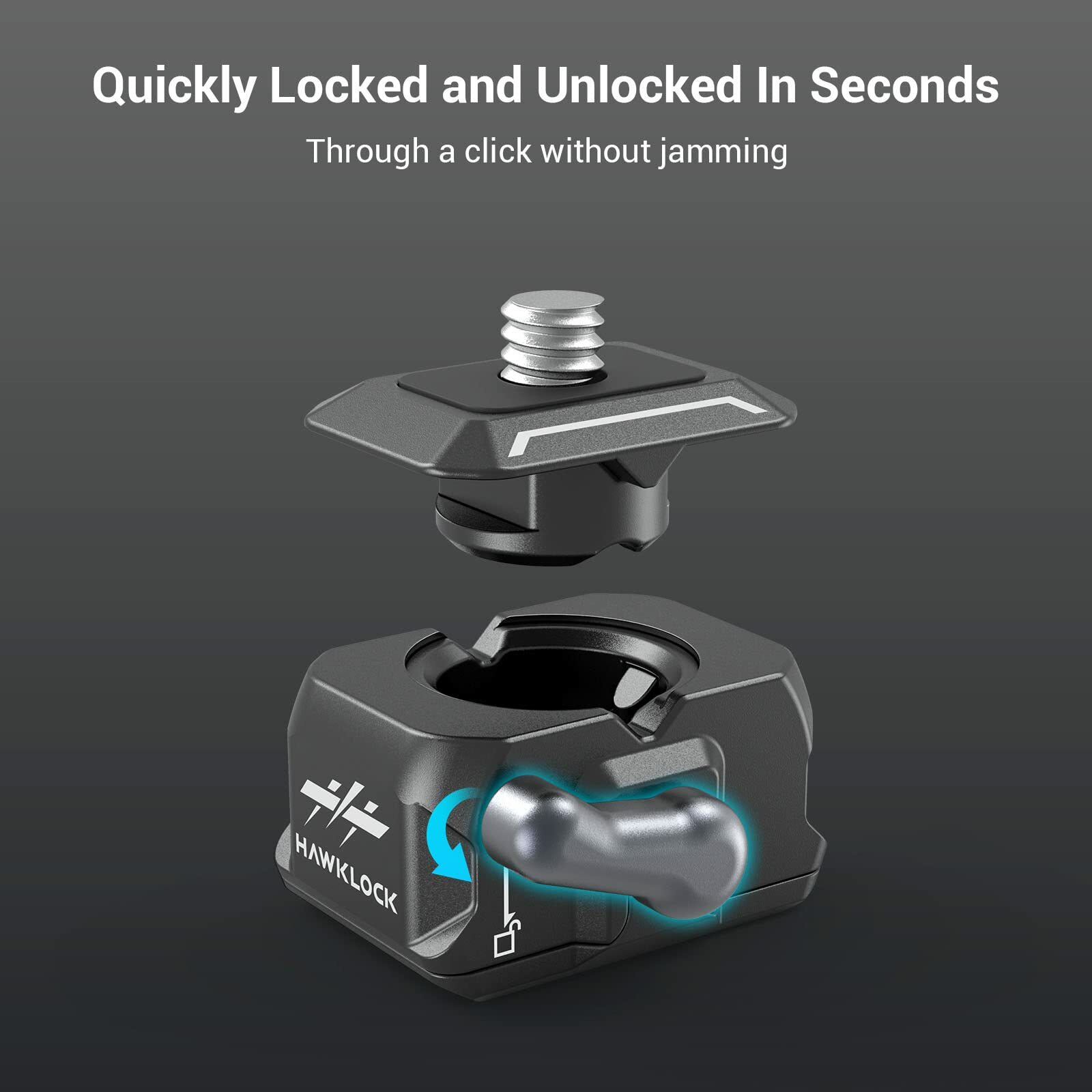 SmallRig Drop-in HawkLock Universal mini Quick Release Clamp and Plate-3513B