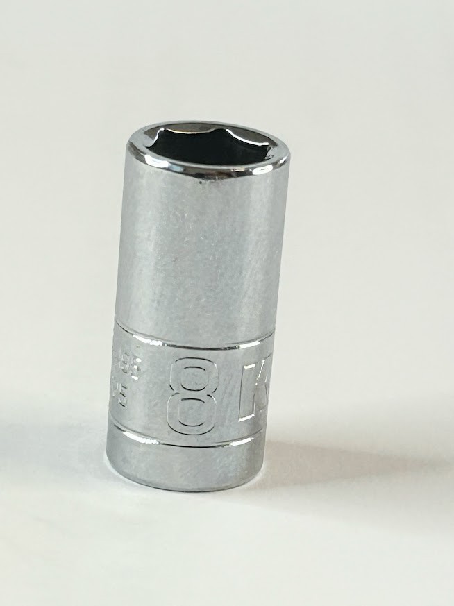 Kobalt 8 mm  x 1/4" Dr  Metric Socket 85495- 6 Pt - Free USA Shipping
