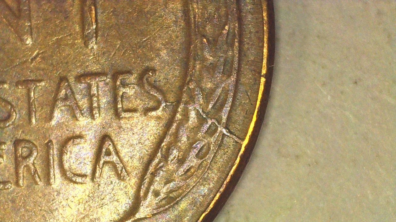 (4) 1955 Lincoln Wheat Cents with Die Crack Errors (H241)
