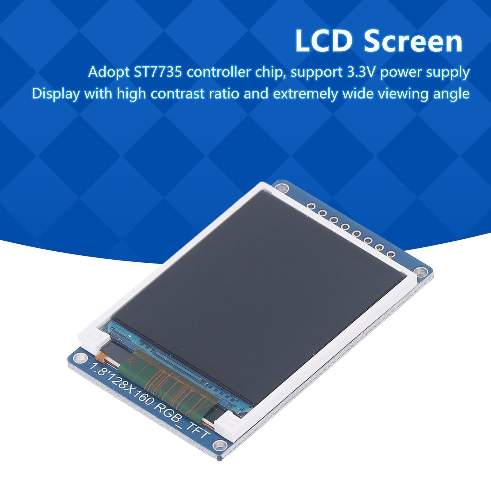 1.8 Inch TFT LCD Display for ST7735 Chip IPS Port 128x160P HD Full Color Display