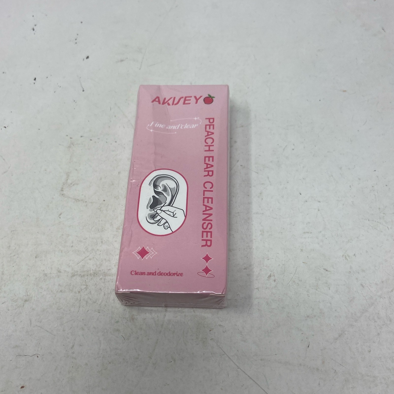 AKISEY Peach Ear Piercing Cleaner Kit w/ 60 Floss Threads