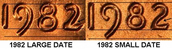 1982 P LINCOLN CENT - SMALL DATE ZINC - HAND PICKED GEM RED UNCIRCULATED