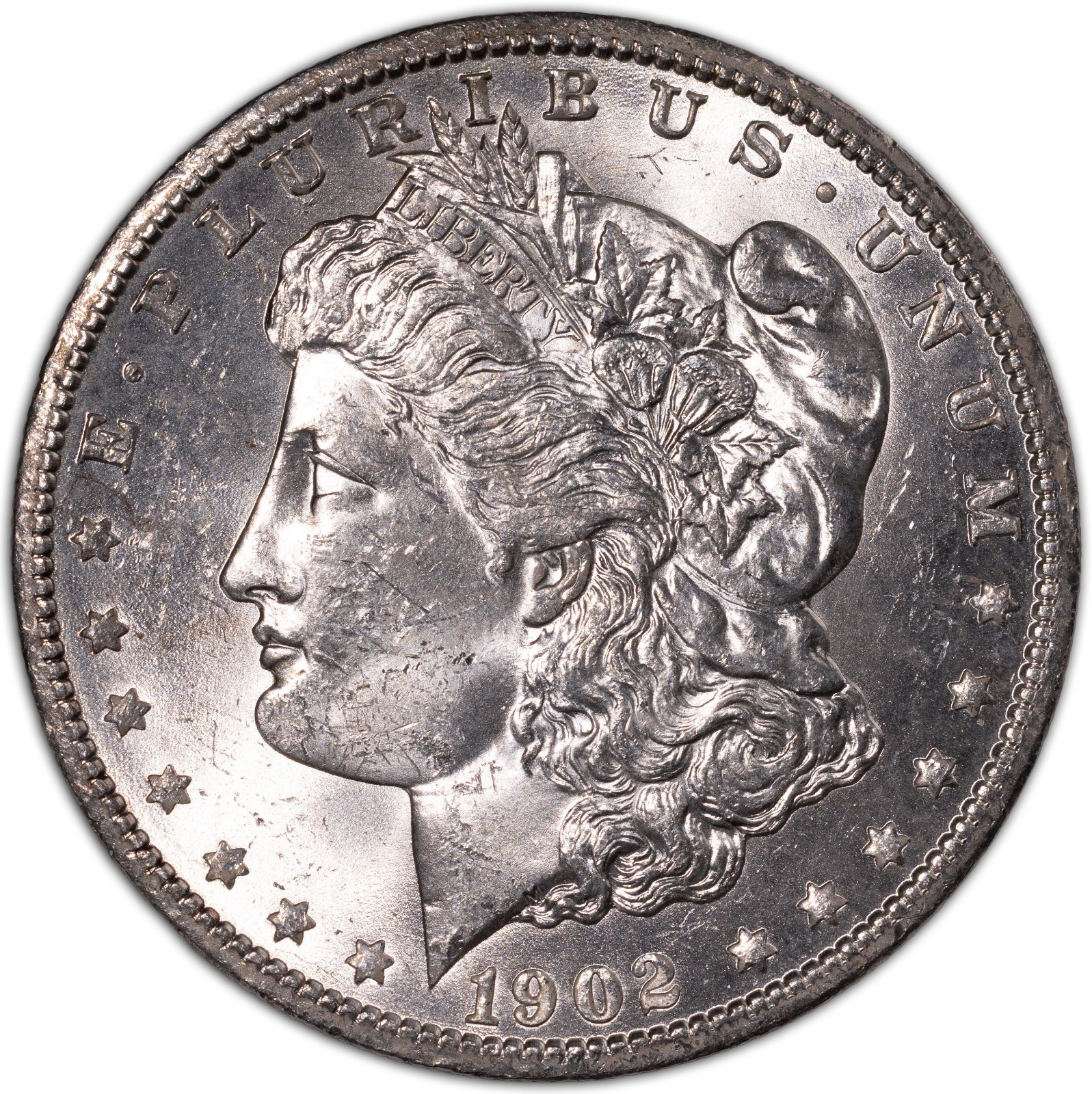 1902-O Morgan Silver Dollar $1 New Orleans BU+ Brilliant Uncirculated