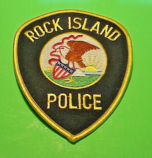 ROCK ISLAND  ILLINOIS  IL  POLICE PATCH  4 7/8"  FREE SHIPPING!!!