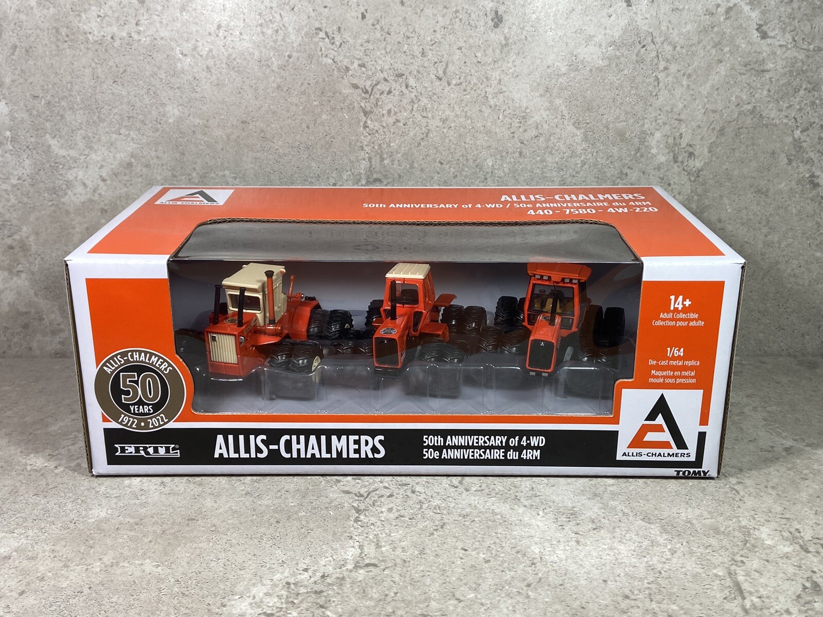 1/64 Allis Chalmers 3 Piece Set 4WD 50th Anniversary