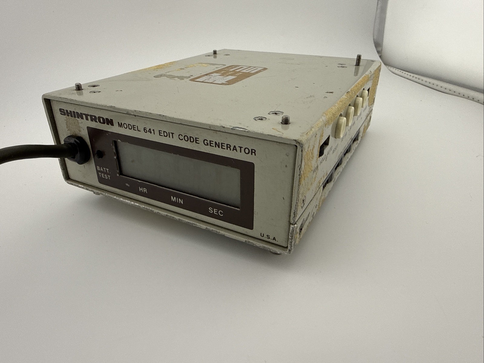 SHINTRON 641 SMPTE EBU Edit Code Generator Vintage Broadcast Portatile