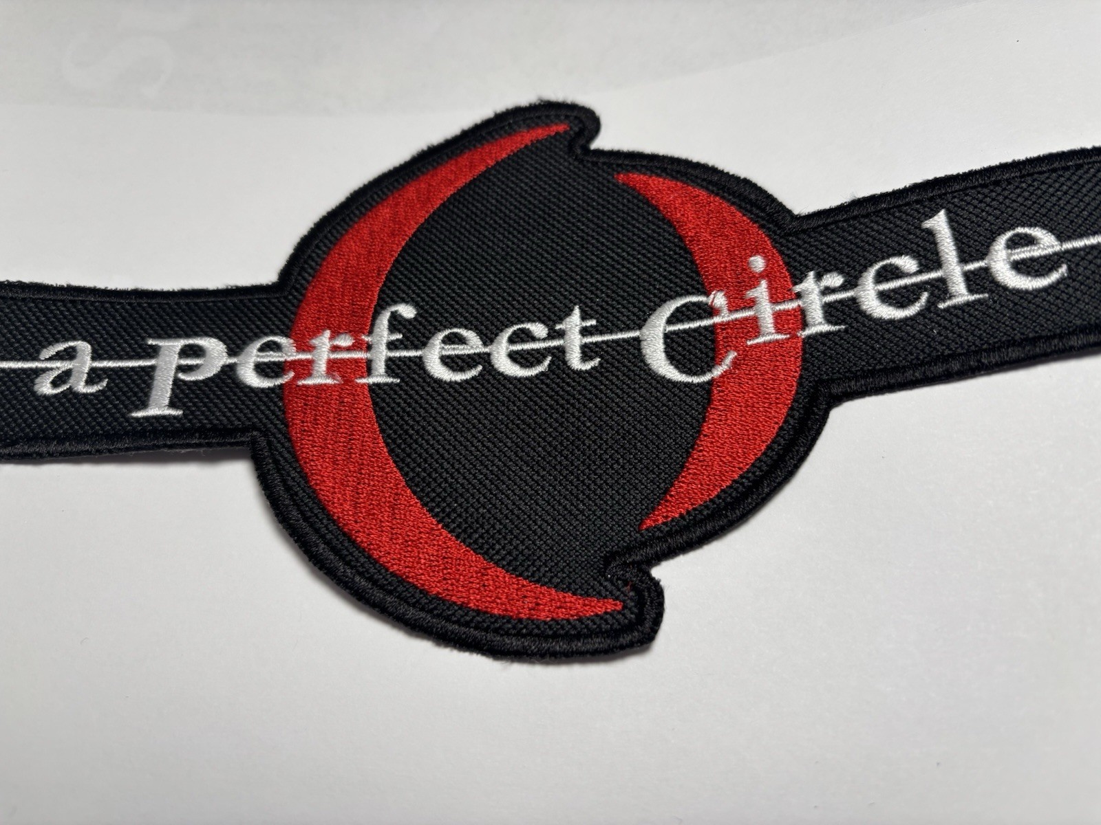 A Perfect Circle Custom Embroidered Back Patch Shaped