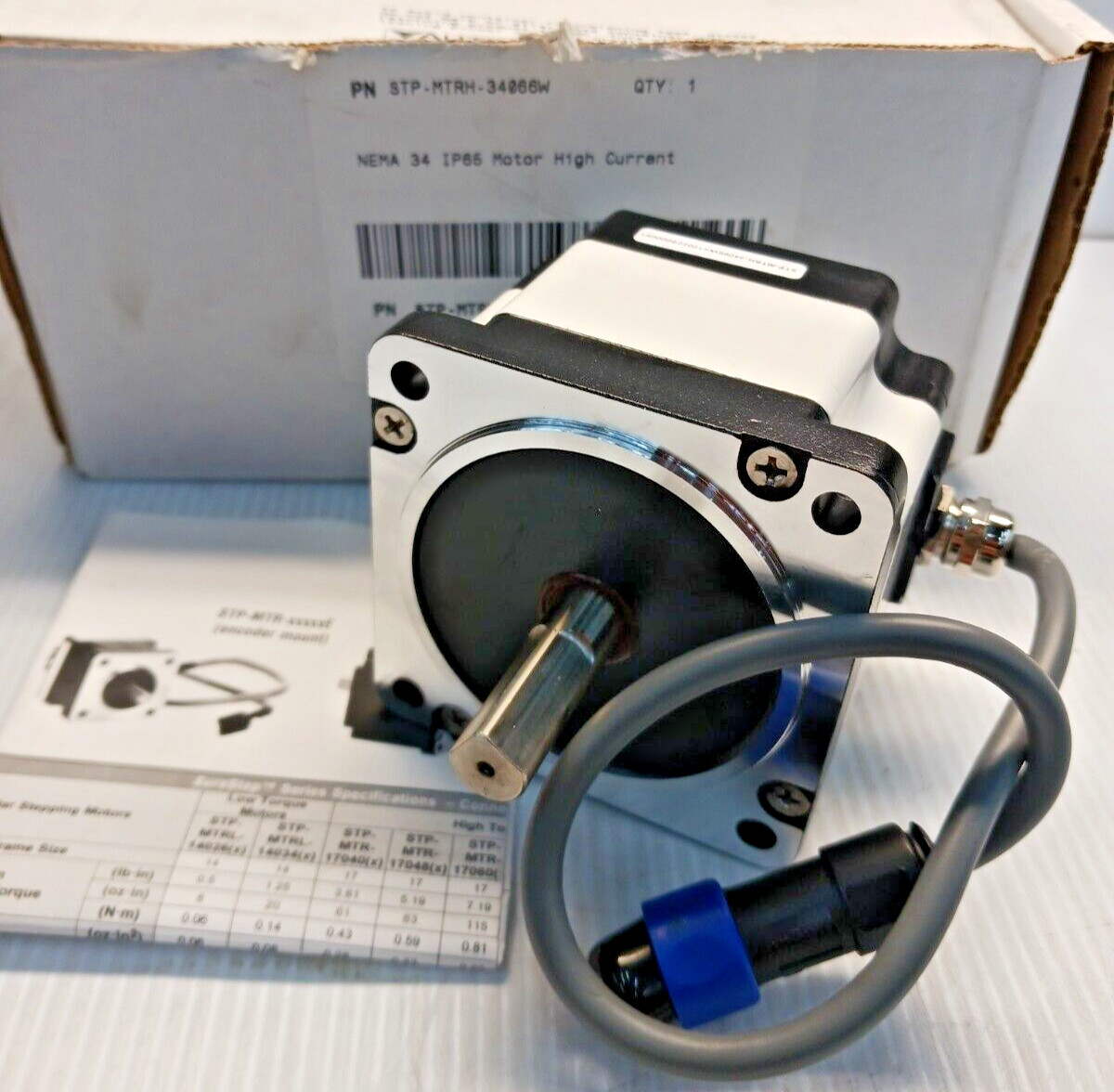 NEW AUTOMATION DIRECT STP-MTRH-34066W HIGH TORQUE STEEPING MOTOR 1.8º 434 oz-in