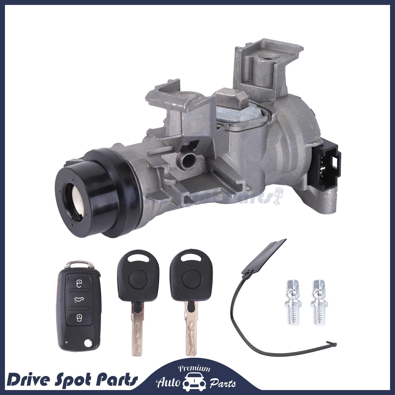 Ignition Switch Lock 1K0905851B For VW Jetta 2006-18 w/Remote Control Key Shell