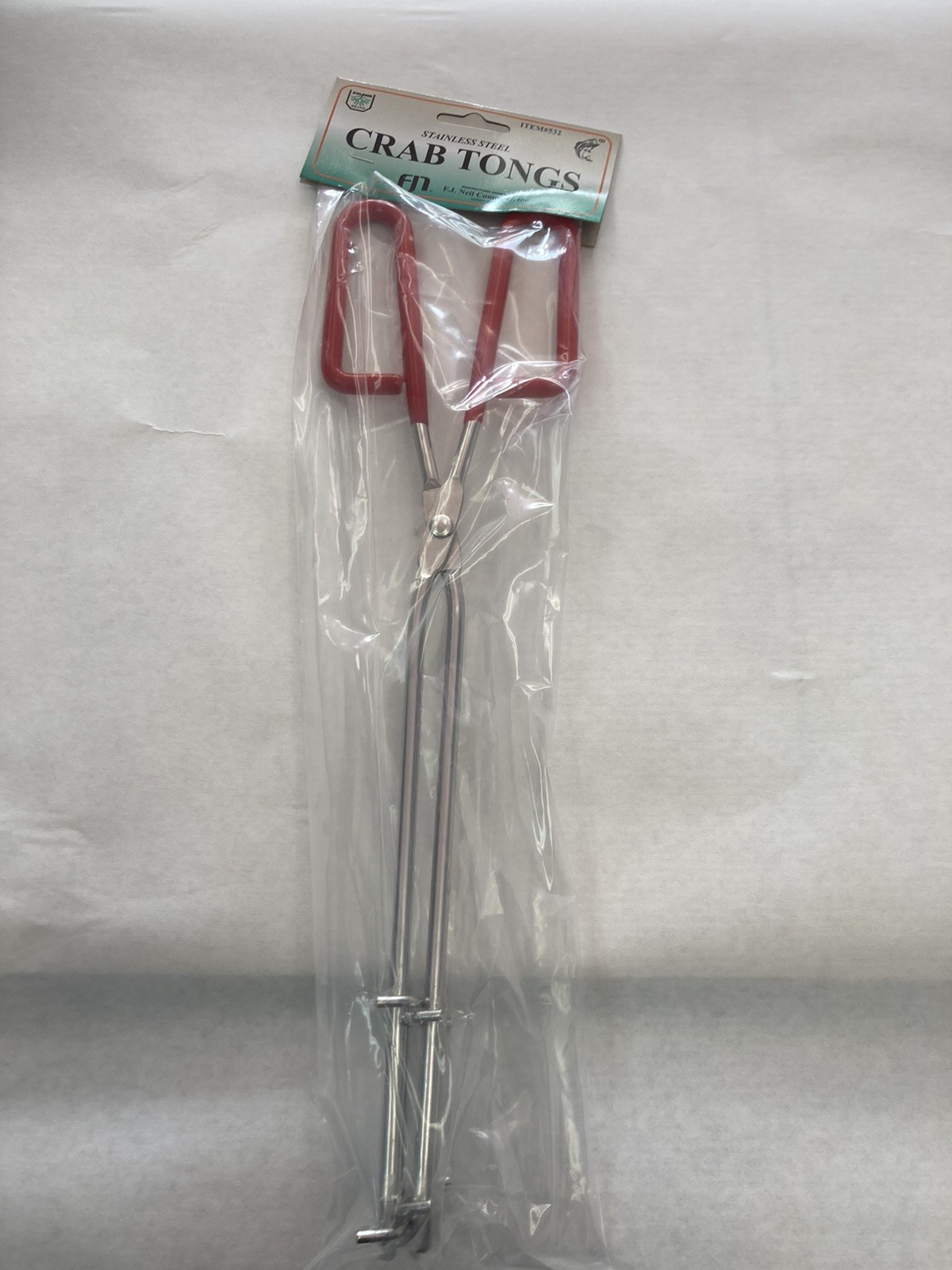 Crab Tongs - Commercial Grade / USA Seller [Stainless steel/14.5"/comfort grip ]