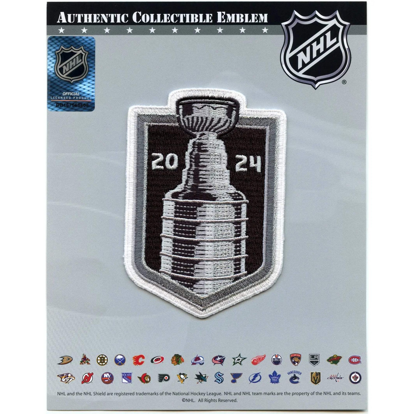 2024 NHL Stanley Cup Final Jersey Patch Florida Panthers Edmonton Oilers Embroid