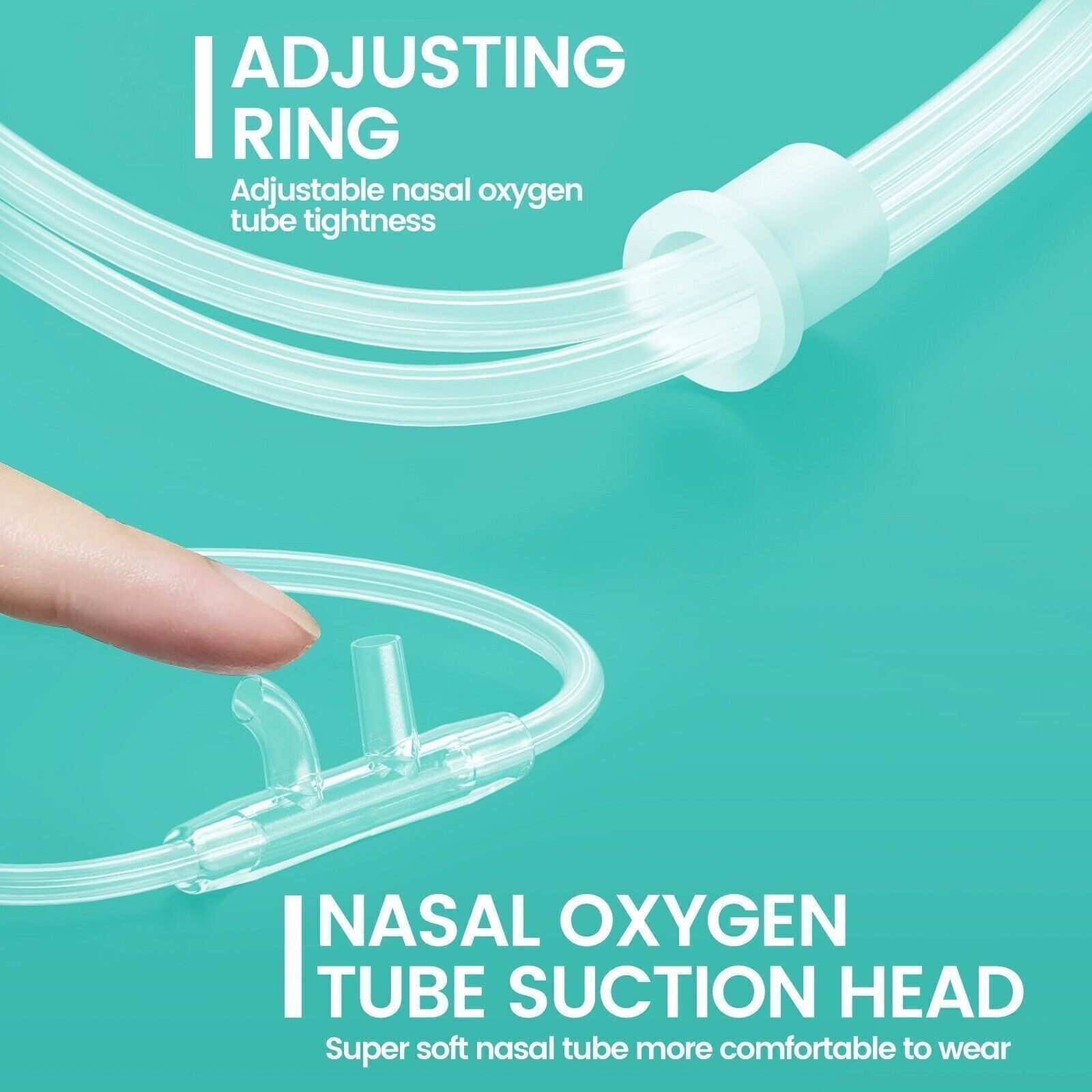 ZIQING 2m/5m/8m Nasal Oxygen Cannula Reusable Tubing Oxygen Cannula