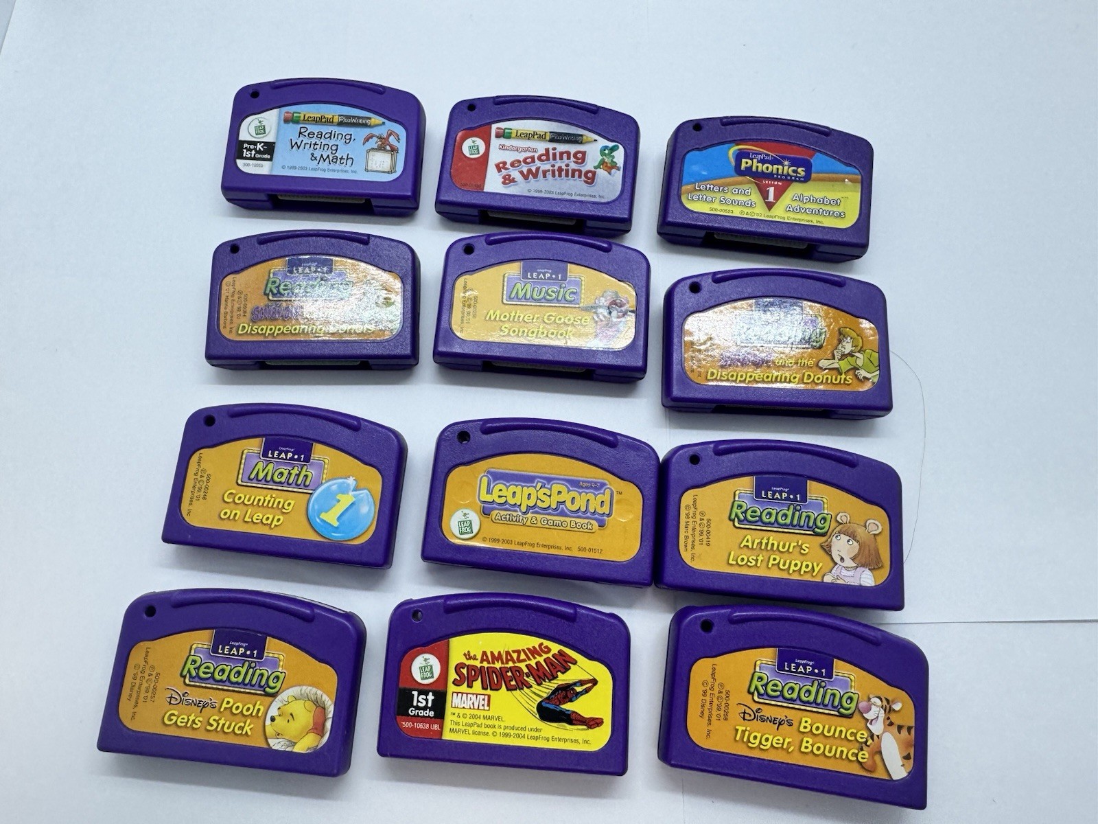 Leapfrog LeapPad Lot of 12 Assorted Learning Game Cartridges Pre K And Up L7