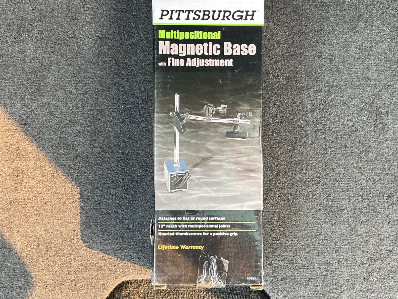 PITTSBURGH MULTI-POSITION MAGNETIC BASE WITH FINE ADJUSTMENT