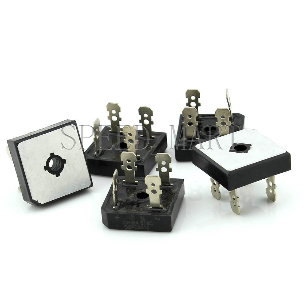5 pcs GBPC3510 Bridge Rectifier Gleichrichter 1000V AC change DC 35A GBPC3510