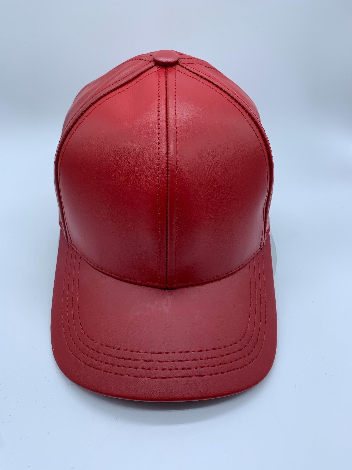 NEW DOBBS MENS FULHAN GENUINE LEATHER BASEBALL CAP MADE IN USA ONE SIZE BLACK