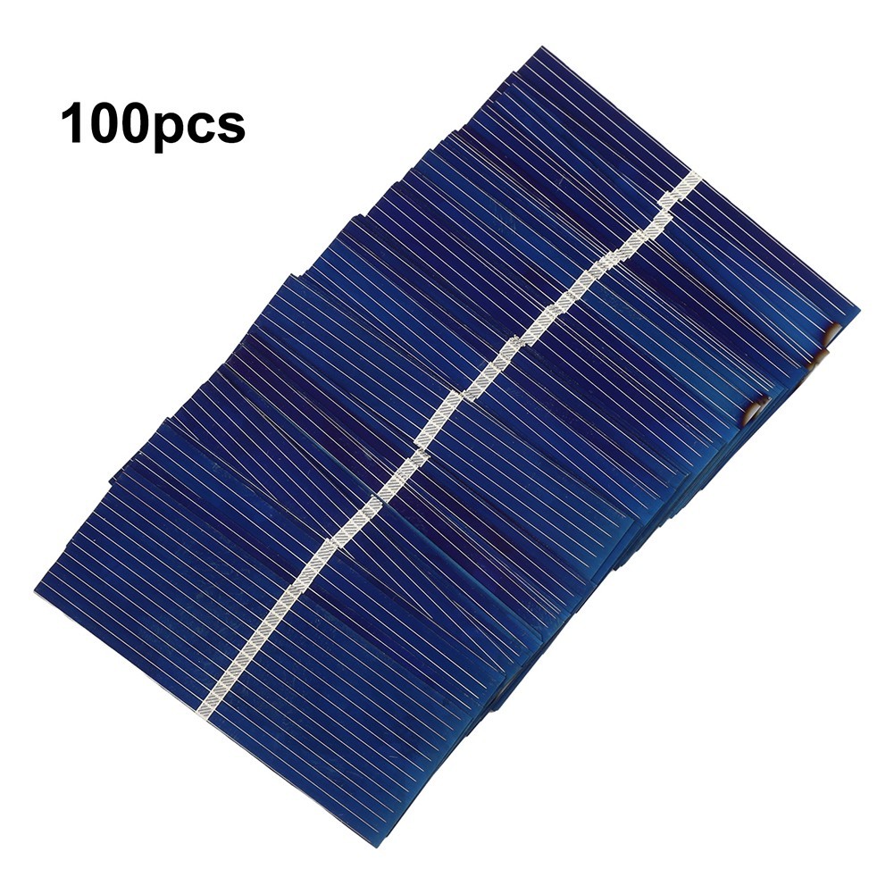 100pcs Polycrystalline 0 5V For Solar Cells for DIY Model and Display Projects