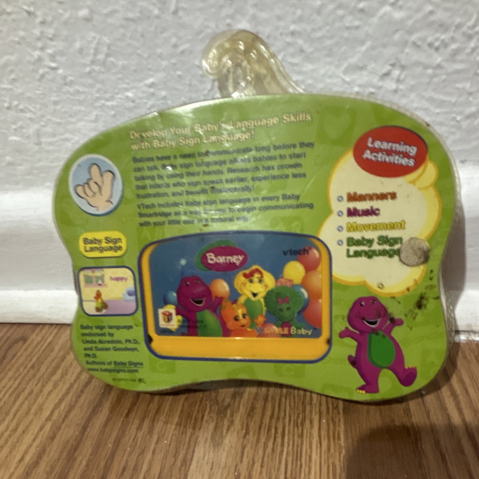 VTech VSmile Baby Barney Sign Language Manners Music Movement Smartridge