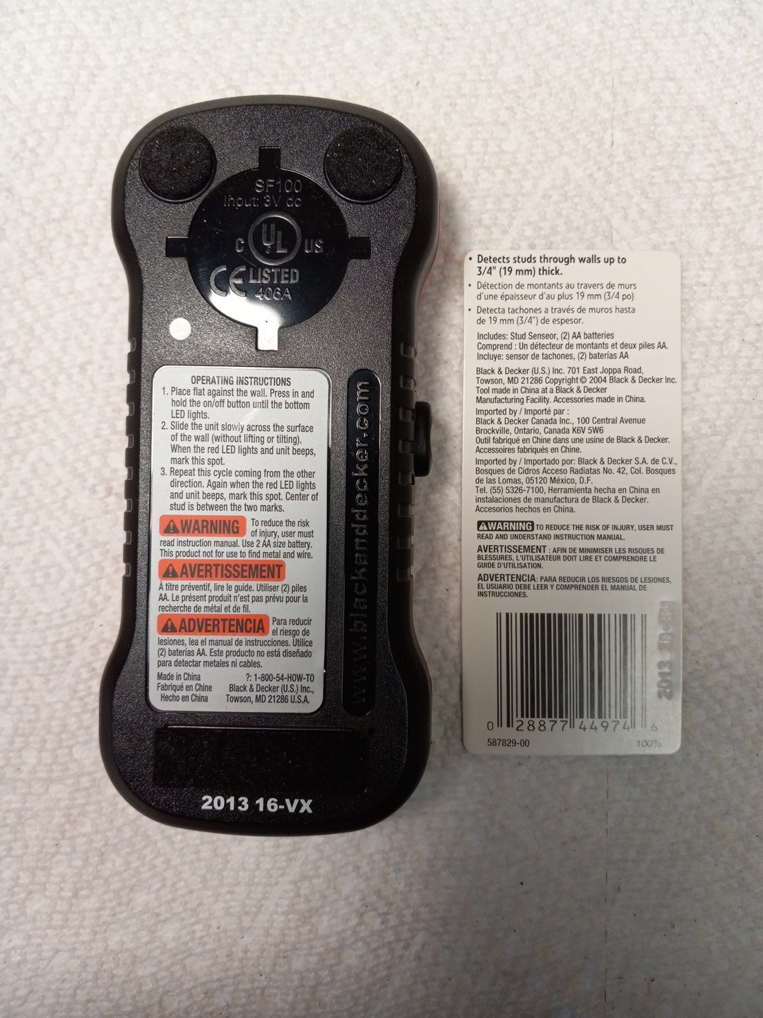 Black & Decker Stud Sensor SF100