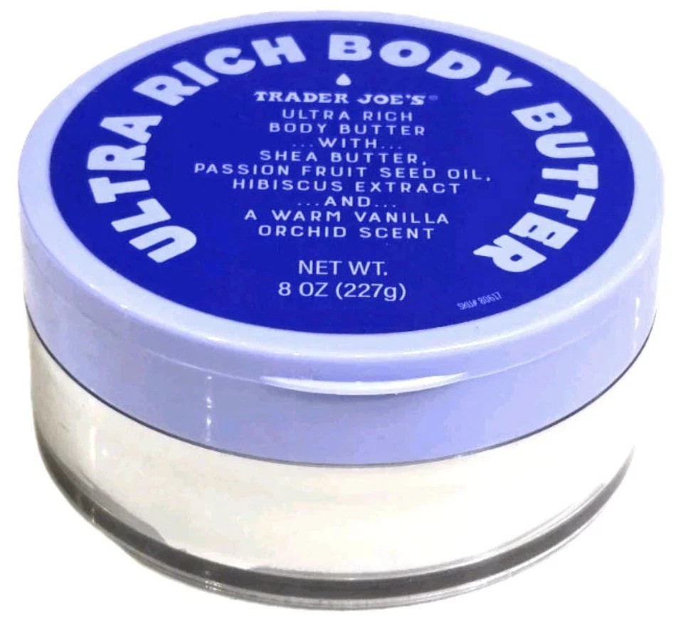 Trader Joe's Ultra Rich body Butter 8 Oz Warm Vanilla Orchid Sol De Janiero Dup